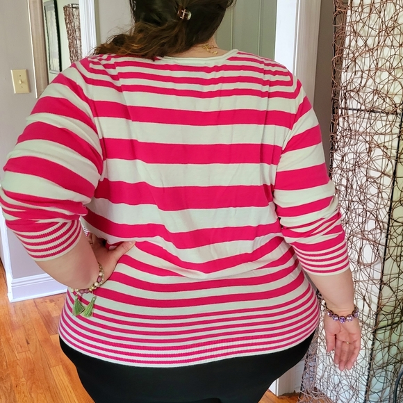 Lane Bryant Pink Lightweight Sweater Size 26/28 - Picture 7 of 11